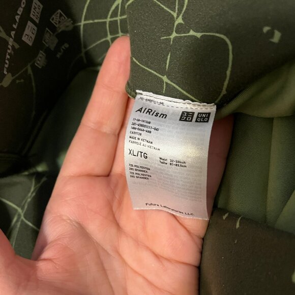 Futura Laboratories and Uniqlo leggings, size XL, dark green - Picture 8 of 8
